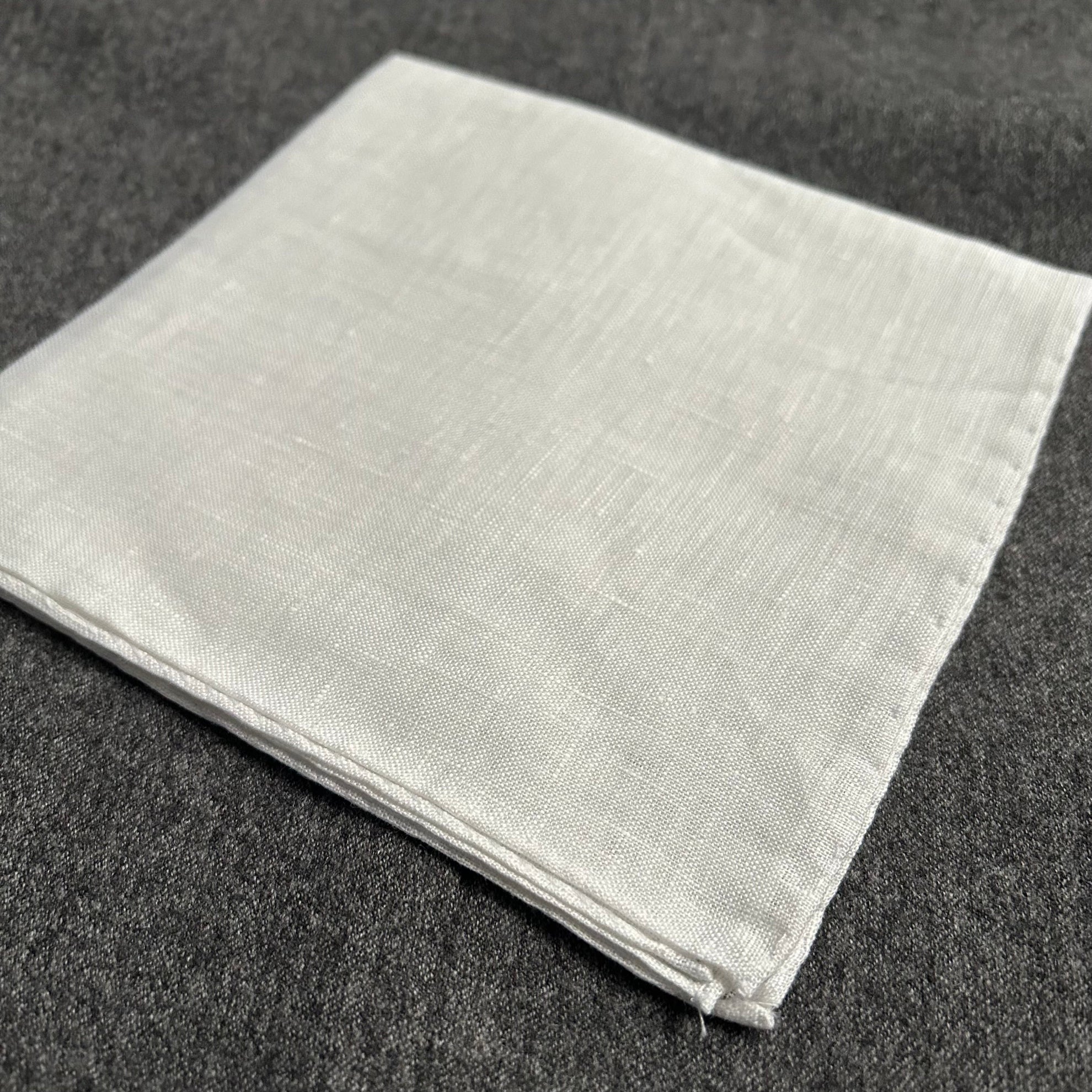 PAÑUELO LINO BLANCO