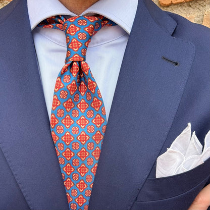 CORBATA DE SEDA PISA BLU