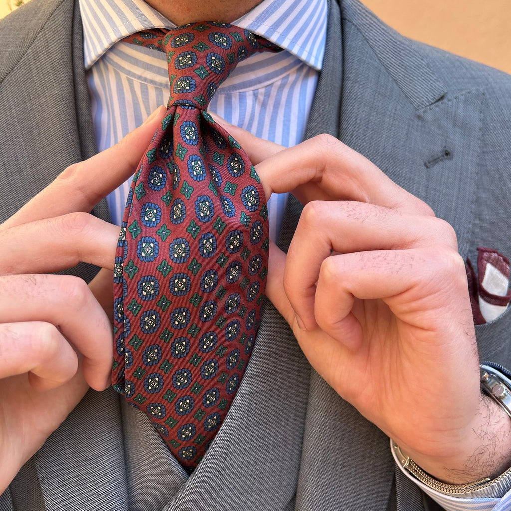 CORBATA DE SEDA SAN GIMIGNANO BORDEAUX