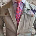 CORBATA DE SEDA AMALFI ROSSO