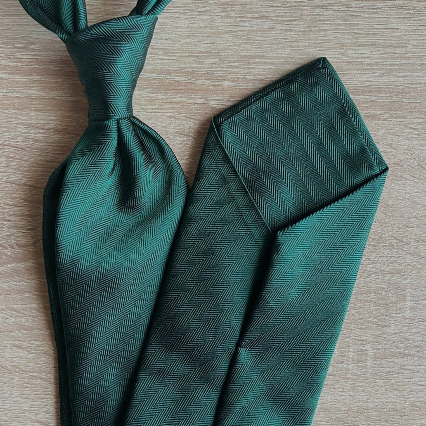 CORBATA JACQUARD ESPIGA VERDE