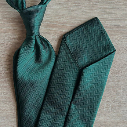 CORBATA JACQUARD ESPIGA VERDE