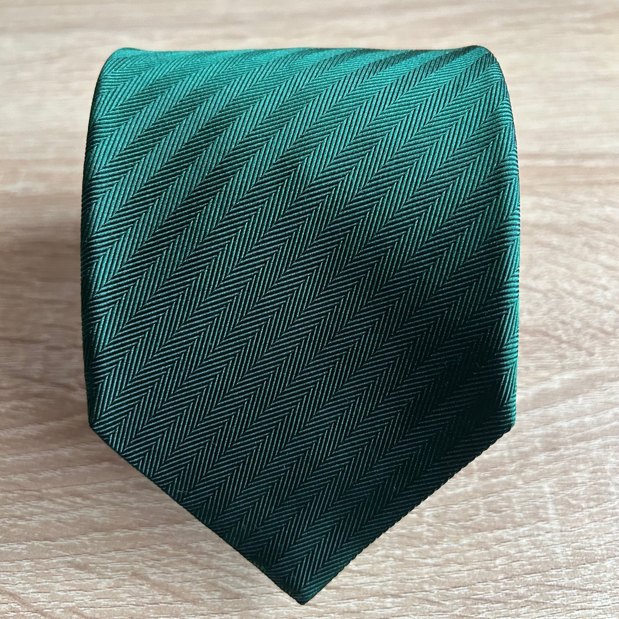 CORBATA JACQUARD ESPIGA VERDE