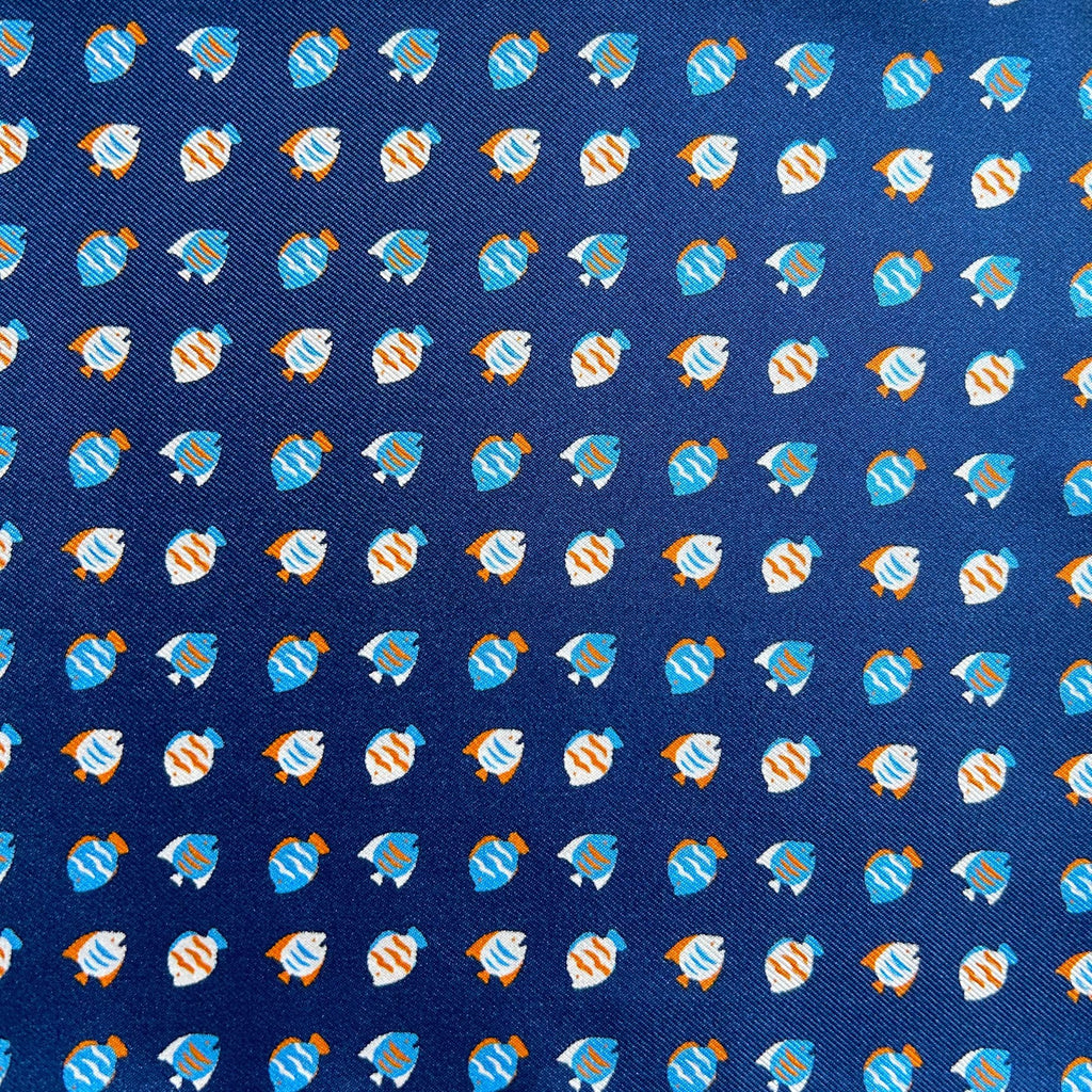 PAÑUELO SEDA MARINO PECES