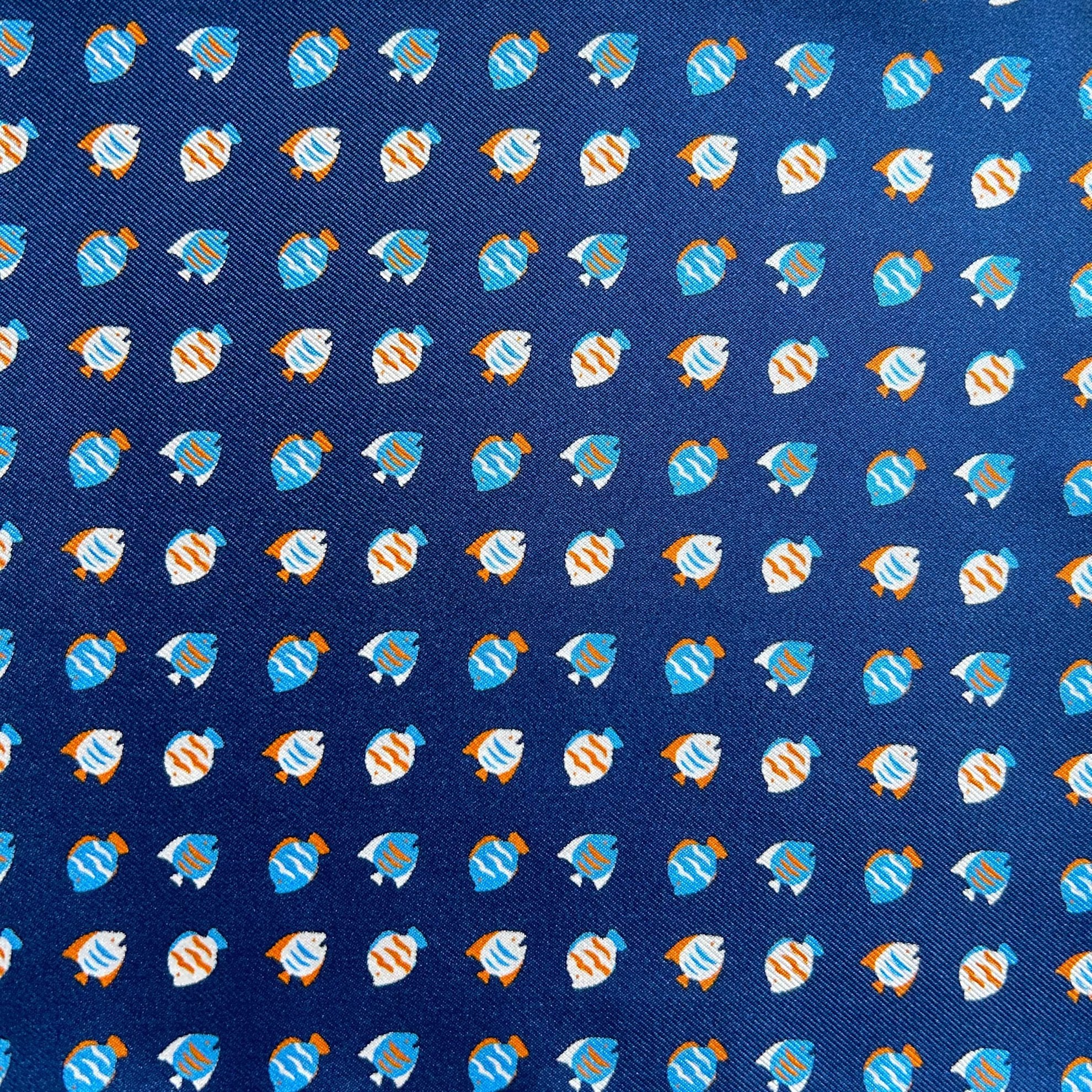PAÑUELO SEDA MARINO PECES