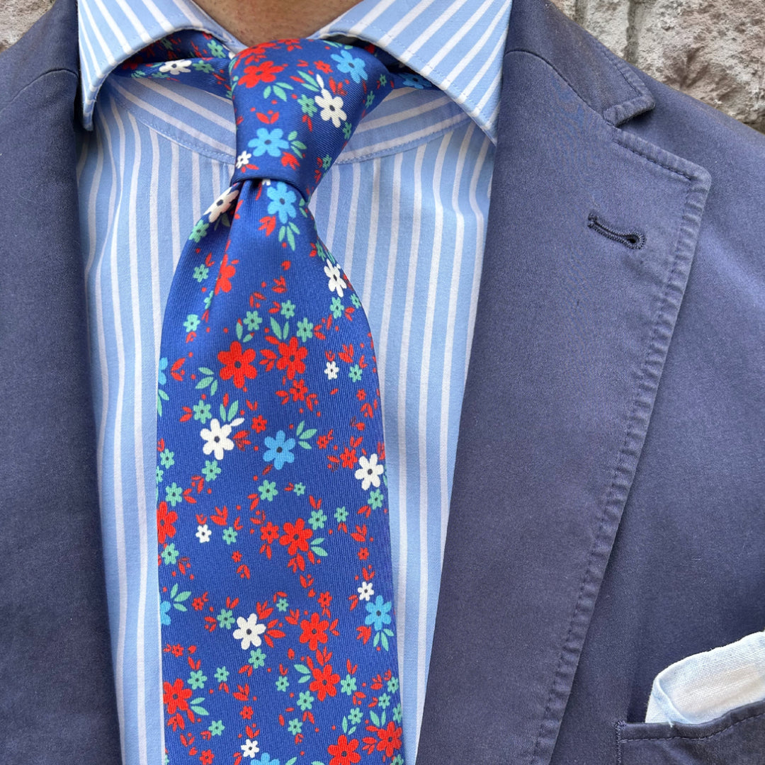 CORBATA DE SEDA RAVELLO NAVY