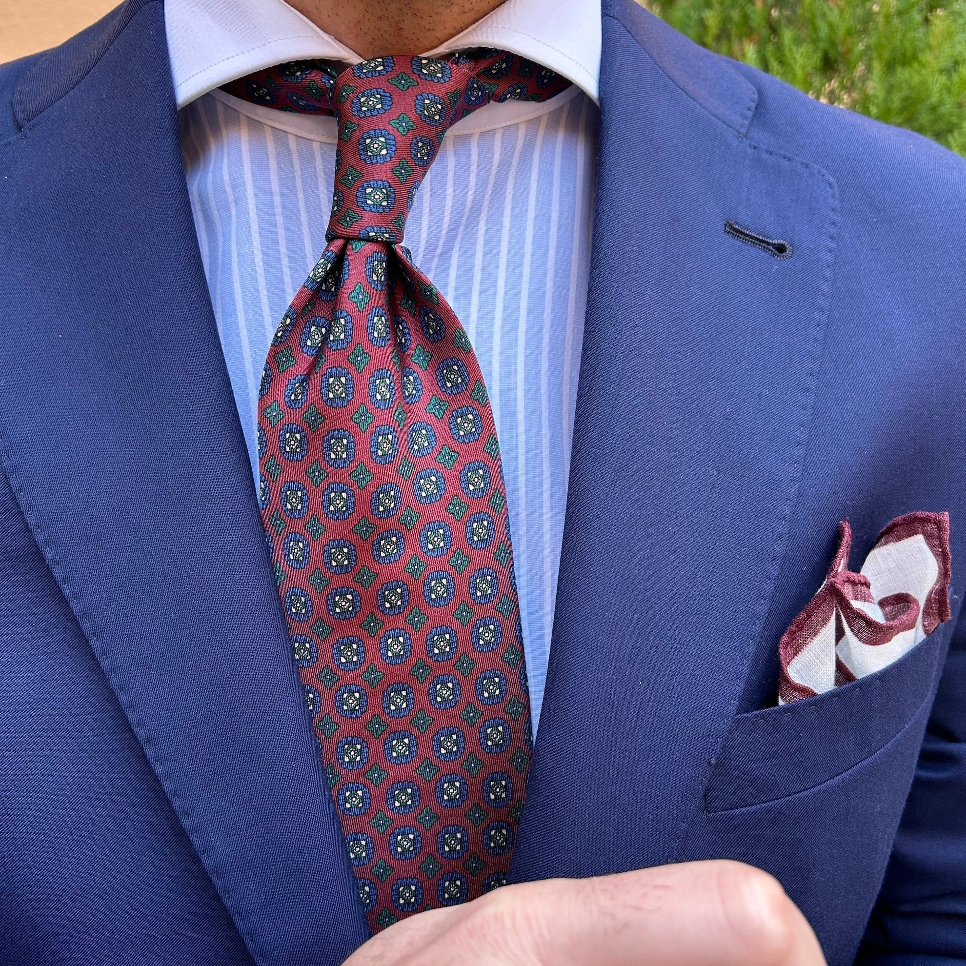 CORBATA DE SEDA SAN GIMIGNANO BORDEAUX