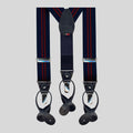 NAVY BORDEAUX STRIPE SUSPENDER