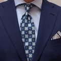 CORBATA DE SEDA VERNAZZA NAVY