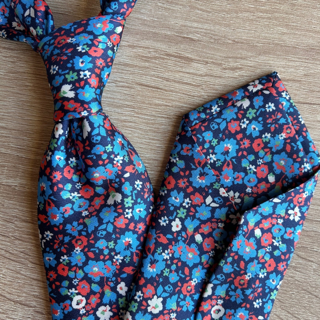 CORBATA DE SEDA AMALFI NAVY