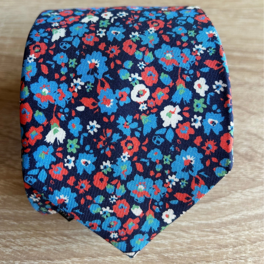 CORBATA DE SEDA AMALFI NAVY