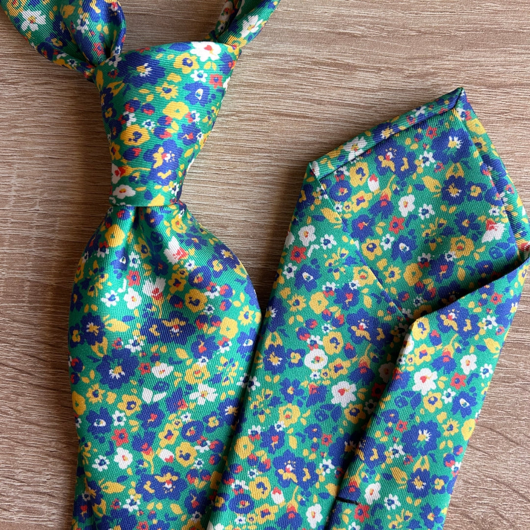 CORBATA DE SEDA AMALFI VERDE