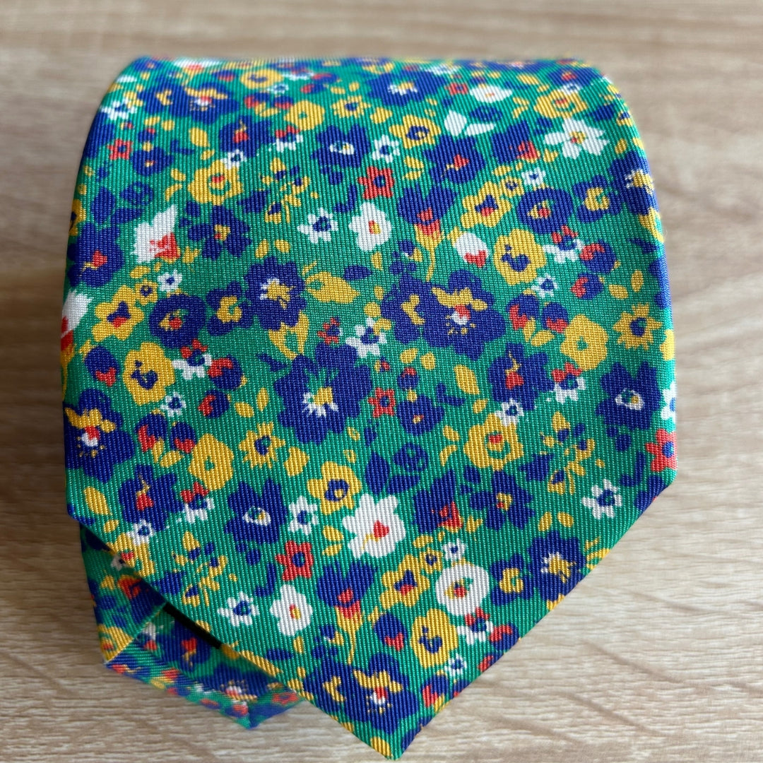 CORBATA DE SEDA AMALFI VERDE