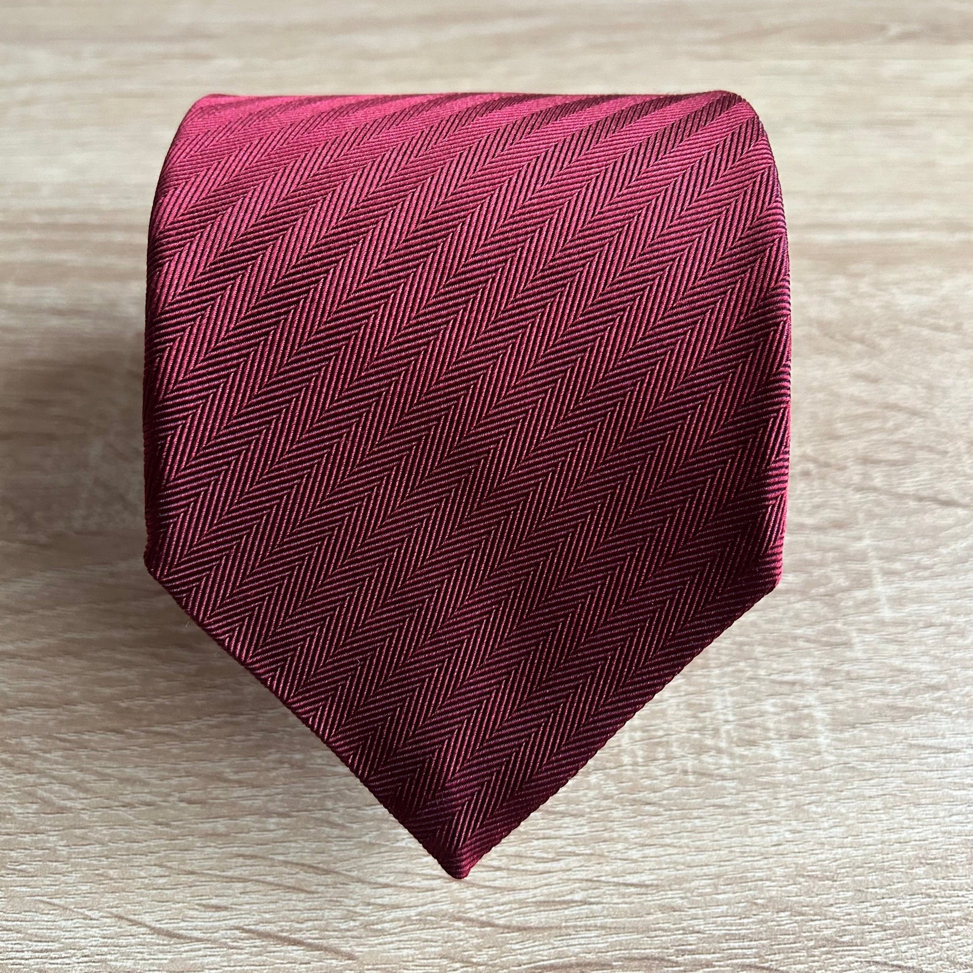 CORBATA JACQUARD ESPIGA BORDEAUX