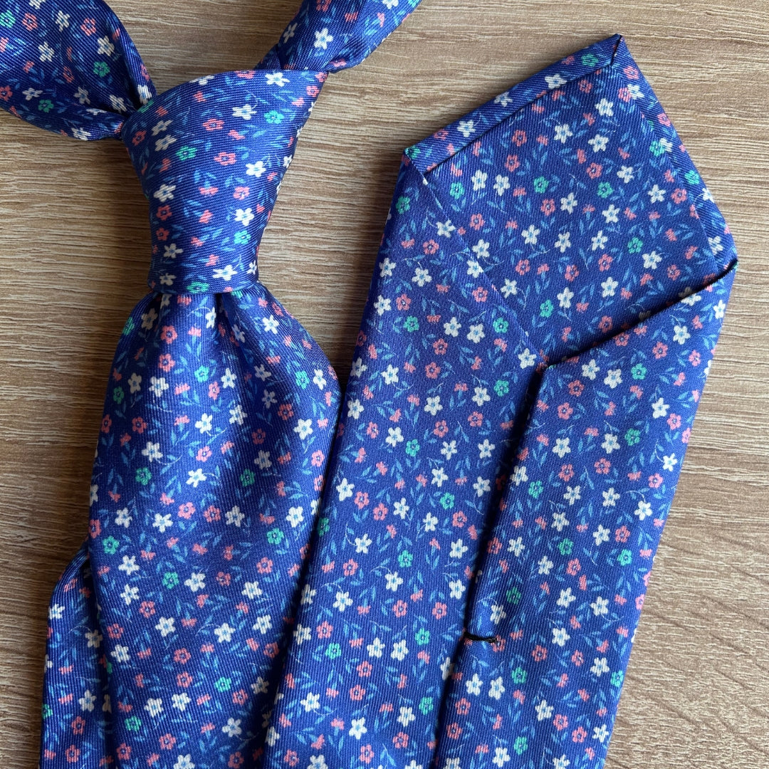 CORBATA DE SEDA POSITANO NAVY