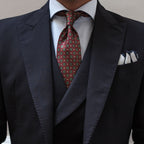 CORBATA DE SEDA TAORMINA BURDEOS