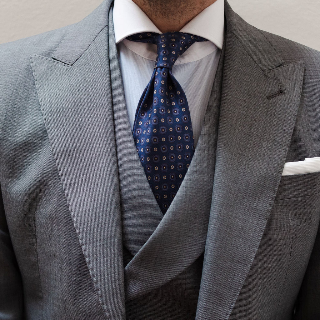 CORBATA DE SEDA TAORMINA NAVY