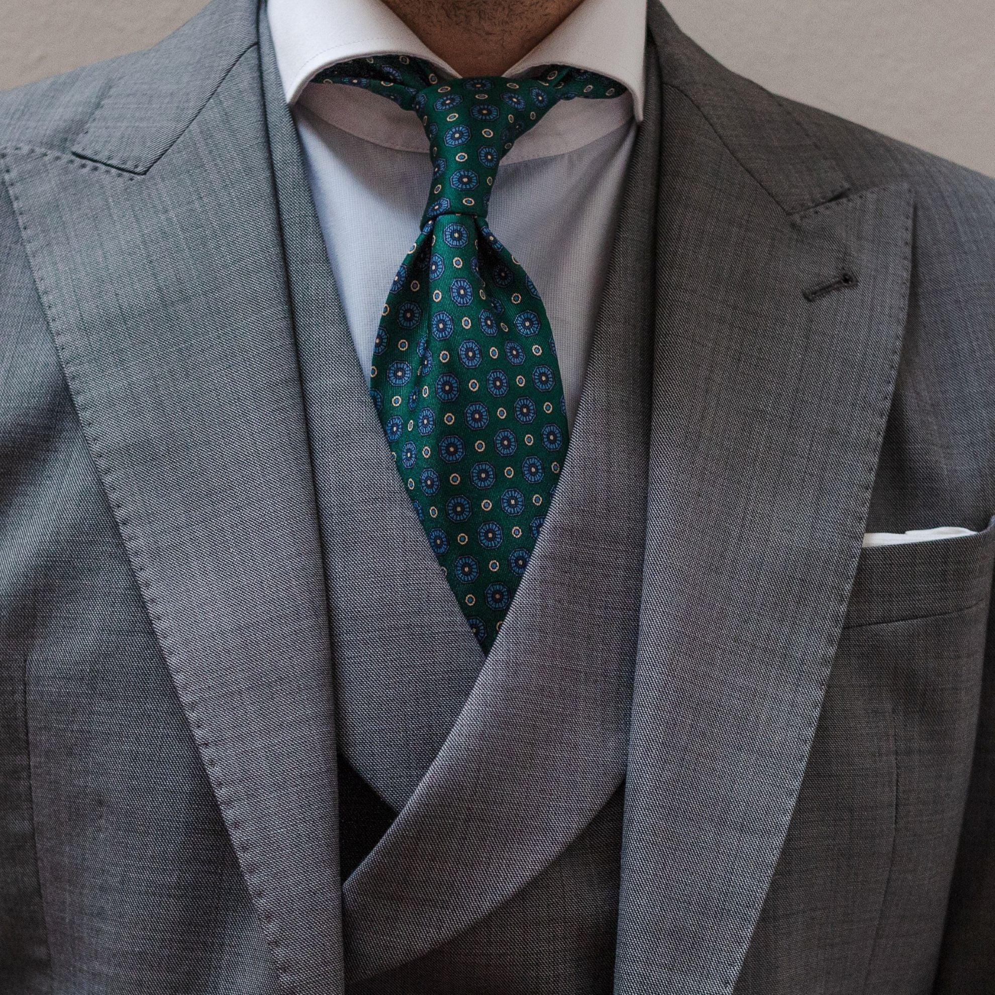 CORBATA DE SEDA TAORMINA VERDE