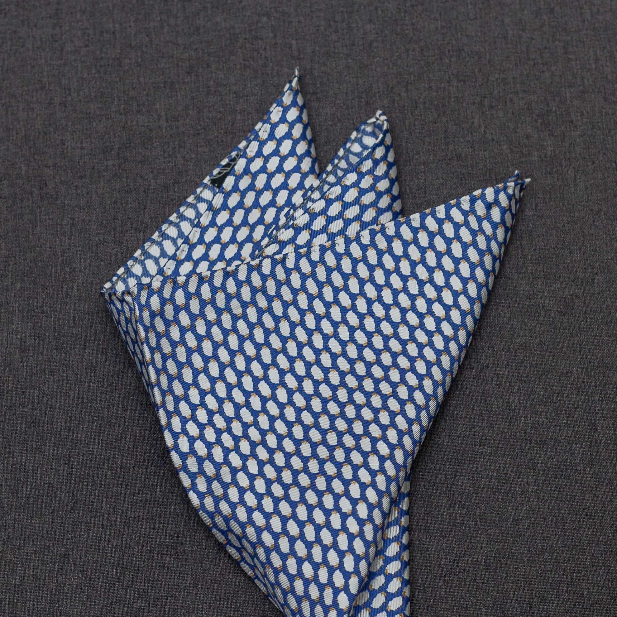 PAÑUELO SEDA NAVY OVEJAS