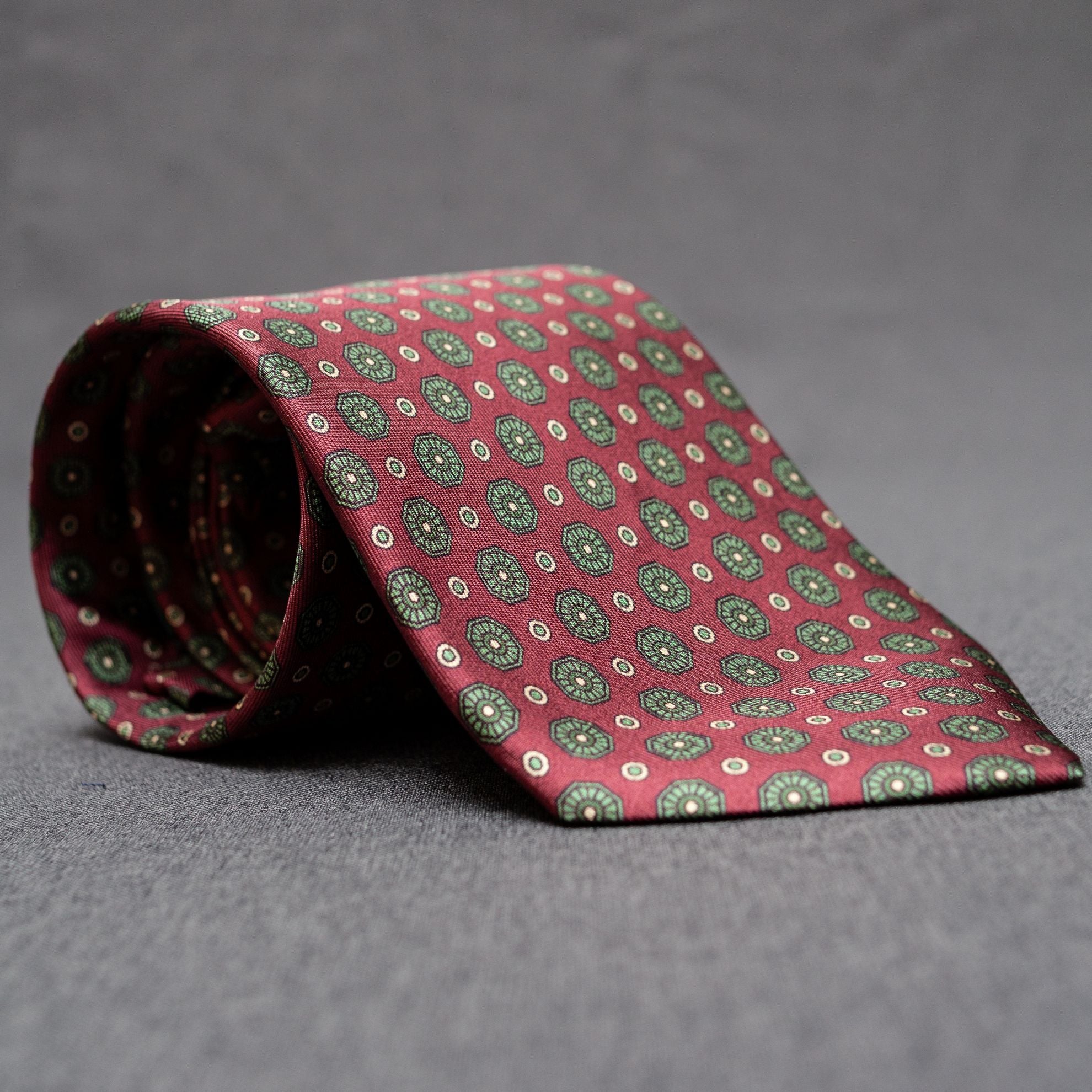 CORBATA DE SEDA TAORMINA BURDEOS