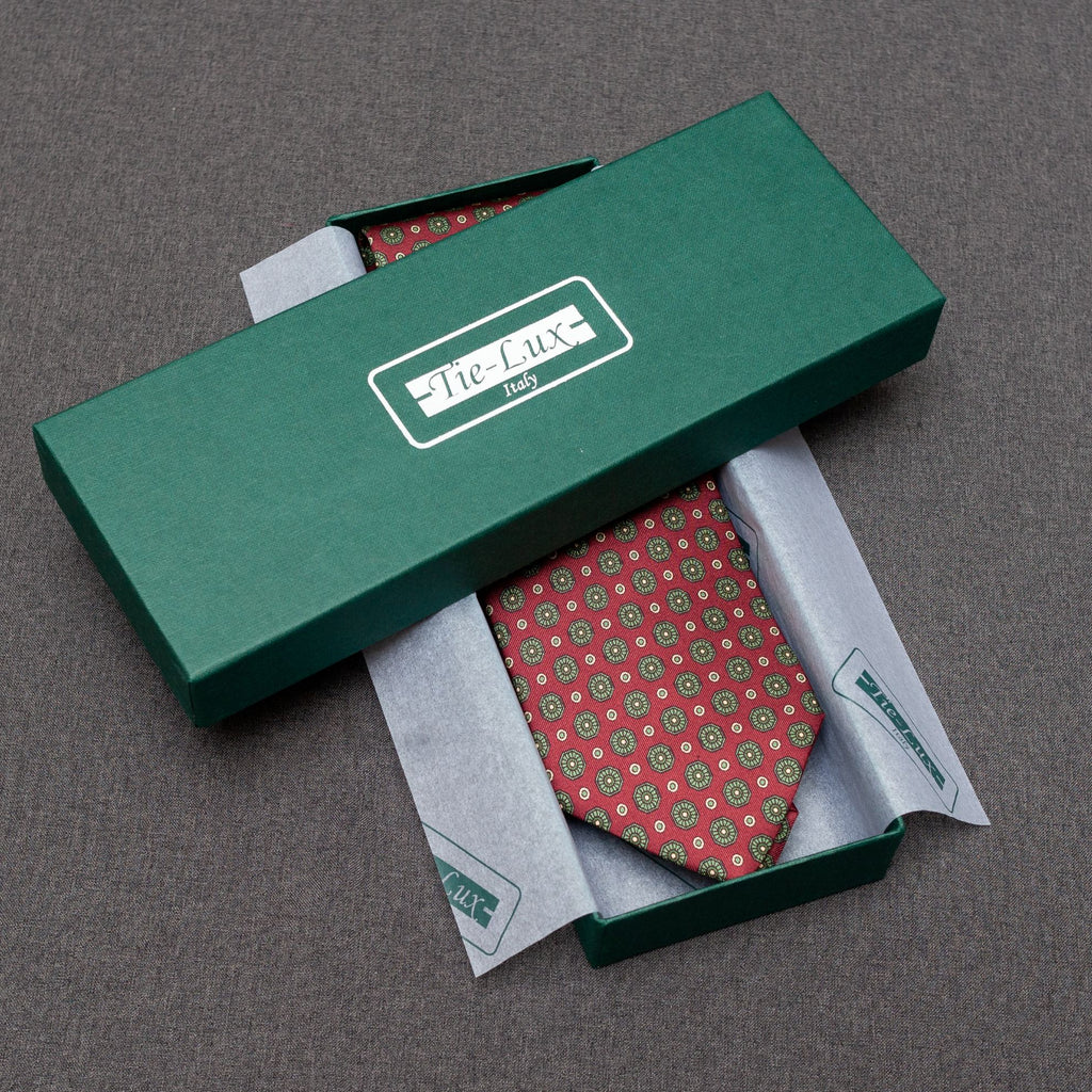 CORBATA DE SEDA TAORMINA BURDEOS