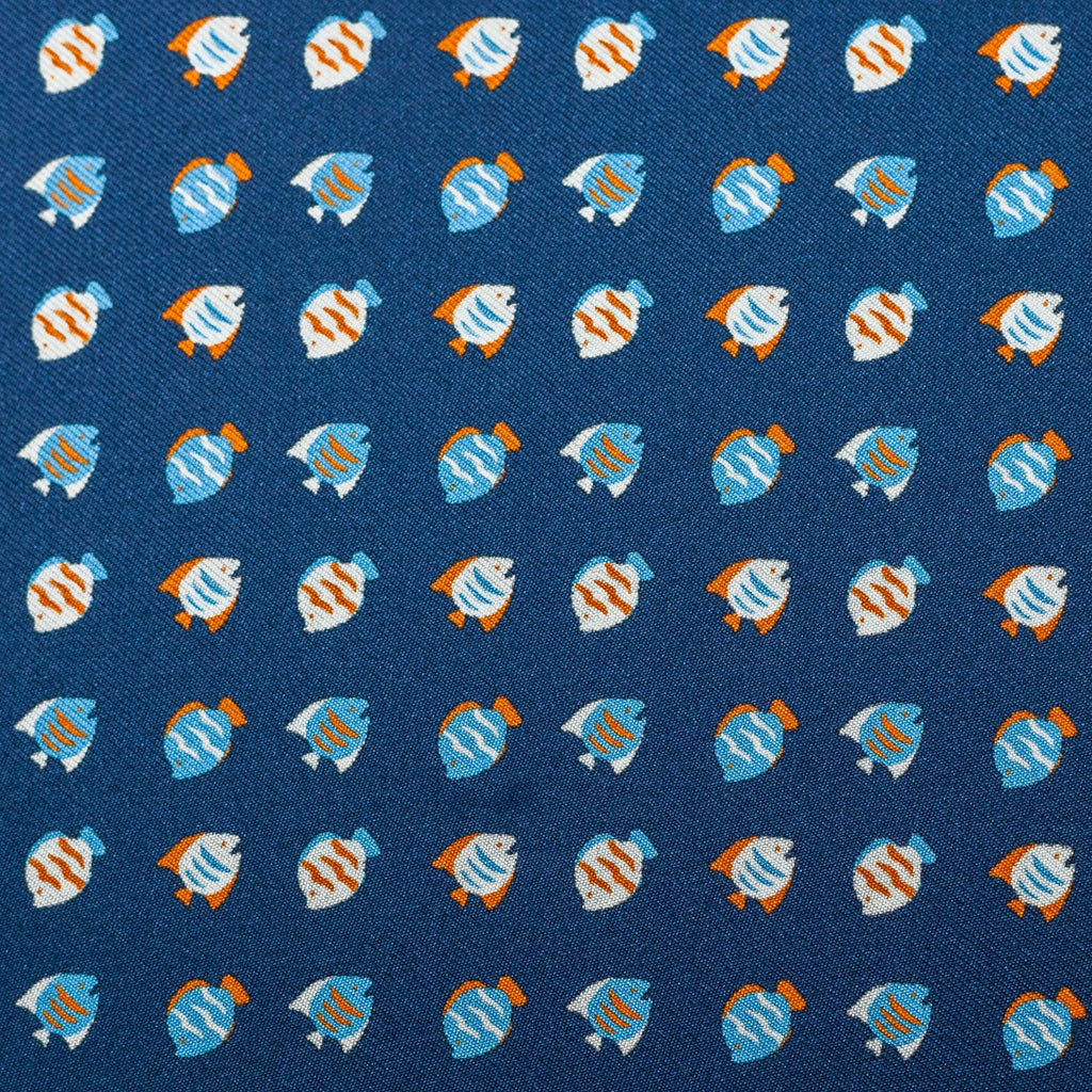 PAÑUELO SEDA MARINO PECES
