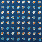 PAÑUELO SEDA MARINO PECES