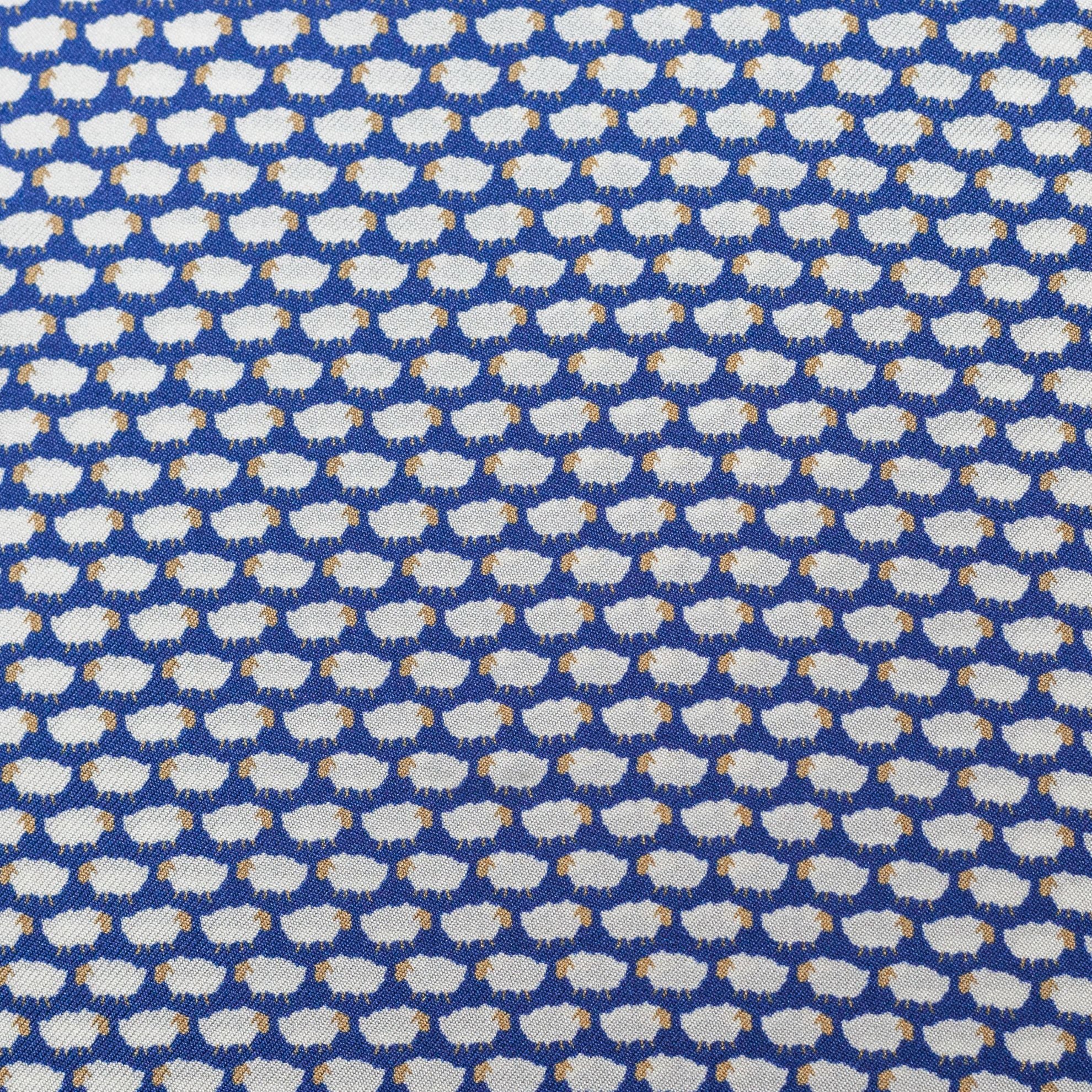 PAÑUELO SEDA NAVY OVEJAS